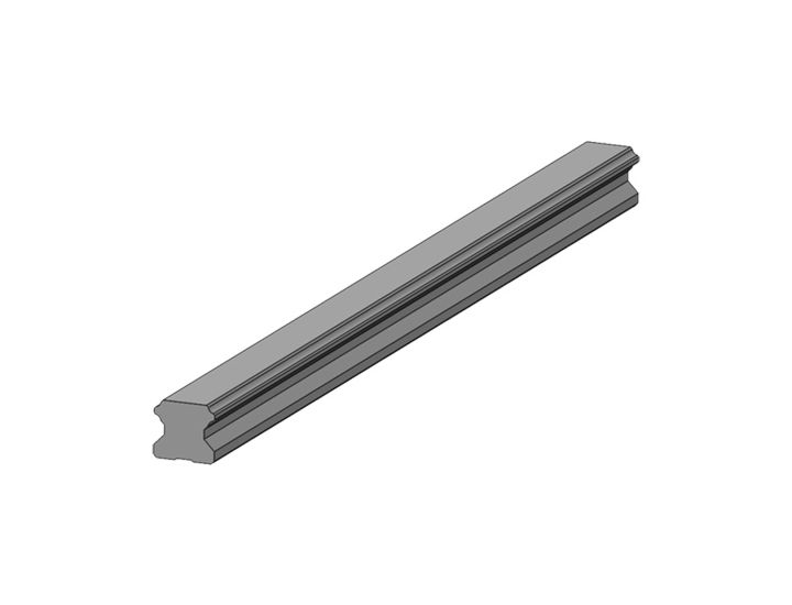 Bottom Tapped Rail (SHS)